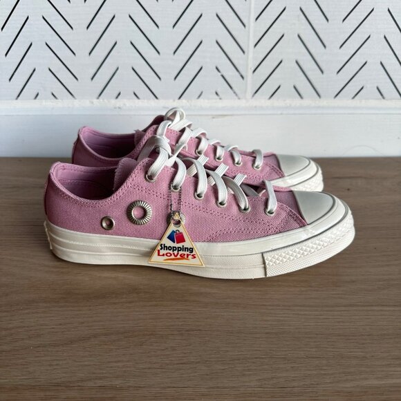 ⭐Converse Chuck 70 Metal Rings Low Sz 6 Mens Shoes Pink Gold Snekers A11177C New - Picture 1 of 10